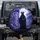 Grim Reaper Luminous Wisteria Full Moon Forest - Dark Fantasy Lover Gift Spare Tire Cover - 1