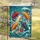 Powerful Koi Fish Swirling Ocean Water - Aquatic Lover Home Decor Gift Garden Flag - 5