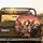 Fluffy Pembroke Welsh Corgis Driving Luxury Car Sunset - Corgi Lover Gift Spare Tire Cover - 2
