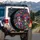 Calaveras Sugar Skulls Sombrero Floral Blooms - Day of the Dead Celebration Gift Spare Tire Cover - 3