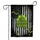 Green Lung Transplant Survivor American Flag - Awareness Support Gift Garden Flag - 3