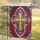 Golden Serbian Cross Cultural Pride - Serbian Heritage Home Decor Gift Garden Flag - 5
