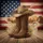 Western Cowboy Boots Hat Rustic American Flag Wild West Decor Gift for Cowboys Spare Tire Cover - 6