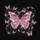 Glittering Rose Pink Butterfly Cosmic Dust - Glamorous Vehicle Decor Gift Spare Tire Cover - 6
