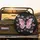 Glittering Rose Pink Butterfly Cosmic Dust - Glamorous Vehicle Decor Gift Spare Tire Cover - 2
