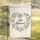 "Just Married" Script Rose Floral Heart Wreath - Wedding Ceremony Gift for Newlyweds Garden Flag - 5