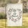 "Just Married" Script Rose Floral Heart Wreath - Wedding Ceremony Gift for Newlyweds Garden Flag - 1