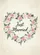 "Just Married" Script Rose Floral Heart Wreath - Wedding Ceremony Gift for Newlyweds Garden Flag - 6