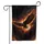 American Bald Eagle Fiery Flames Dark Smoke - Patriotic Home Decor Gift Garden Flag - 3