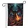 Black Dragon Fiery Breath Volcanic Landscape - Fantasy Lover Home Decor Gift Garden Flag - 3