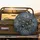Golden Glitter Flowers Butterfly Floral Galaxy - Glamorous Vehicle Accent Spare Tire Cover - 2