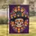 Dia de los Muertos Sugar Skull Sombrero Marigold Cosmos Floral - Home Decor Gift Garden Flag - 1