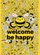 Welcome Be Happy Black Striped Cartoon Bees Daisies Honeycomb - Home Decor Gift Garden Flag - 6