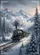 Majestic Steam Train Winter Wonderland - Home Decor Gift for Railway Lover Garden Flag - 6