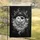 White Pirate Cat Skull Crossbones Eye Patch Hat - Nautical Home Decor Gift for Cat Lovers Garden Flag - 5