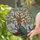 Gnarled Tree of Life Peacocks Feather Mosaic - Home Decor Gift Wildlife Lover Stained Glass Suncatcher - 2