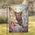 Owl Monarch Butterfly Wings Enchanted Forest - Wildlife Lover Home Decor Gift Garden Flag - 1