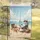 Fluffy Cat Orange Sunglasses Fishing Beach Ocean Scene - Animal Lover Gift Garden Flag - 5