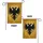 Golden Black Double-Headed Imperial Eagle Crimson Talons - History Lover Gift Garden Flag - 4