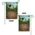 Weathered Rustic Wood Panel Vibrant Helium Balloons - Sky & Tree Home Decor Gift Garden Flag - 4