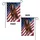 Majestic Brown Horse White Blaze American Flag Eagle - Home Decor for American Flag Lovers Garden Flag - 4