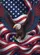 Majestic Bald Eagle American Flag Stars Stripes Independence Day Gift for Veterans Garden Flag - 6