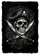Pirate Skull Cutlass Tricorne Hat Skull Crossbones Compass Rose - Gothic Home Decor Gift Garden Flag - 6