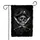 Pirate Skull Cutlass Tricorne Hat Skull Crossbones Compass Rose - Gothic Home Decor Gift Garden Flag - 3