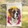 Majestic Brindle Boxer Dog Portrait Abstract Paint Splashes - Gift for Dog Lover Garden Flag - 5