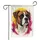 Majestic Brindle Boxer Dog Portrait Abstract Paint Splashes - Gift for Dog Lover Garden Flag - 3