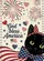 Black Cat Star-Spangled Bow Tie God Bless America - USA 250th Anniversary Garden Flag - 6
