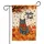 Black Cat Fall Foliage Hello Fall - Autumn Home Decor Cat Lover Gift Garden Flag - 3
