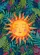 Pink Cheek Sun Radiating Rays Lush Tropical Leaves Jungle Scene - Home Decor Gift Garden Flag - 6