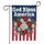 God Bless America Floral Flag - USA 250th Anniversary Independence Day for Veterans Garden Flag - 3