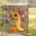 Yellow Polka Dot Rain Boot Sunflower Chrysanthemum Bird Pumpkins - Autumn Home Decor Gift Garden Flag - 5