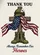 Battlefield Cross American Flag Thank You - Patriotic Remembrance Gift for Veterans Garden Flag - 6