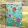 Aqua Blue Floral Garden Butterflies Home Sweet Home - Home Decor Gift Garden Flag - 5