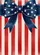 Patriotic Bow Red Stripes 1776-2026 - America's 250th Anniversary Garden Flag - 6