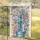 Vintage Blue Water Pump Songbirds Blooming Flowers - Wildlife Home Decor Gift Garden Flag - 5
