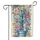 Vintage Blue Water Pump Songbirds Blooming Flowers - Wildlife Home Decor Gift Garden Flag - 3