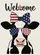 Cow Patriotic Sunglasses Welcome - Independence Day Home Decor Gift for Cow Lover Garden Flag - 6