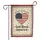 Distressed Heart American Flag God Bless America - Independence Day Gift for Veterans Garden Flag - 3