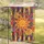 Happy Sun Chrysanthemum Purple Blooms - Vertical Stripe Home Decor Gift Garden Flag - 5
