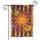 Happy Sun Chrysanthemum Purple Blooms - Vertical Stripe Home Decor Gift Garden Flag - 3