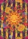 Happy Sun Chrysanthemum Purple Blooms - Vertical Stripe Home Decor Gift Garden Flag - 6