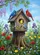 Cardinal Blue Yellow Bird Birdhouse Wildflower Wisteria Garden - Nature Home Decor Gift Garden Flag - 6