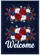 Deep Indigo Blue Hydrangea Lush Botanical Welcome Floral - Home Decor Gift Garden Flag - 6