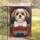 Fluffy Shih Tzu Havanese Mix Dog Welcome - Everyday Home Decor Gift for Dog Lovers Garden Flag - 5
