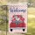 Vintage Red Pickup Truck Hearts Welcome - Farmhouse Decor Gift Garden Flag - 5