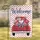 Vintage Red Pickup Truck Hearts Welcome - Farmhouse Decor Gift Garden Flag - 1